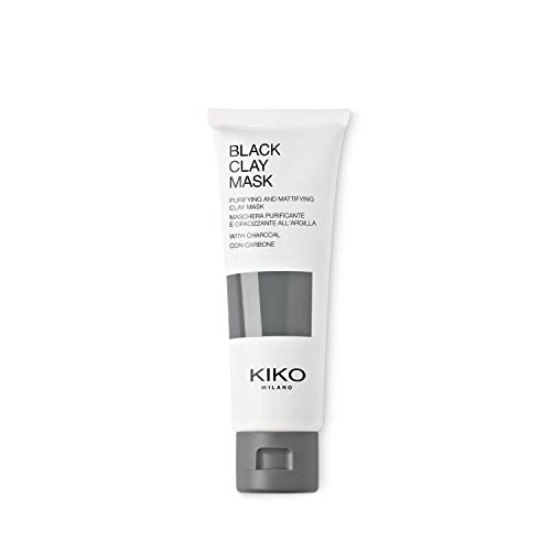 KIKO Milano Black Clay Mask | Mascarilla facial purificante y matificante con carbón y arcilla negra