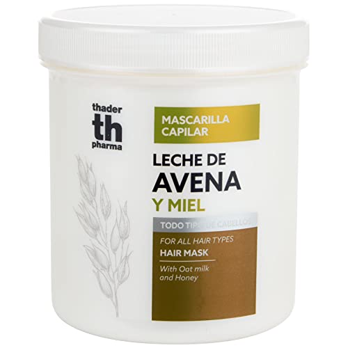Thader Th Pharma Mascarilla capilar nutritiva con Leche de Avena y Miel para Todo Tipo de Cabellos, 700 ml