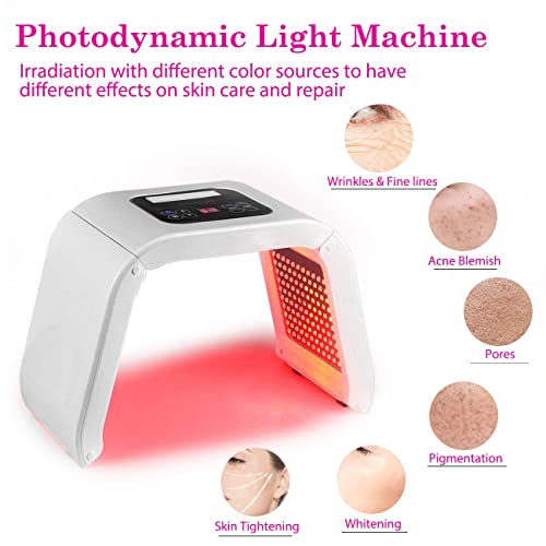 Máquina de Fototerapia Led de 7 Colores, Fotón Tratamiento Terapia de Luz Máscara LED Facial Profesional LED Máscara de la Piel Eliminación de Arrugas PDT Máscara de Terapia de Fotone
