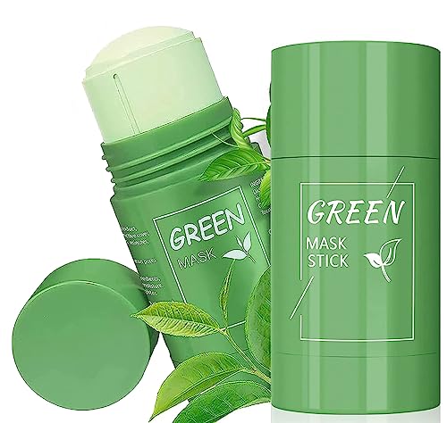 Green Mask Stick, 2 Pack Mascarilla de Limpieza Profunda y Eliminación de Puntos Negros - Mascarilla Limpiadora y Purificadora de Té Verde en Barra